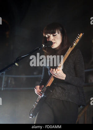 Daughter perform live at Manchester Albert Hall. Stock Photo