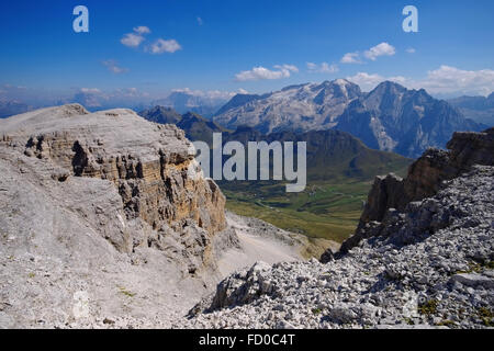 Marmolata in den italienischen Dolomiten - Marmolada mountain in italianDolomites Stock Photo