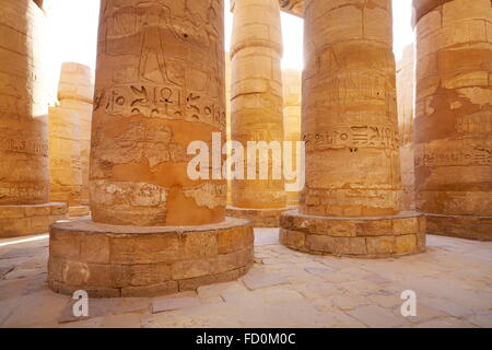 Egypt - Karnak Temple, Hypostyle Hall, Luxor, Egypt Stock Photo