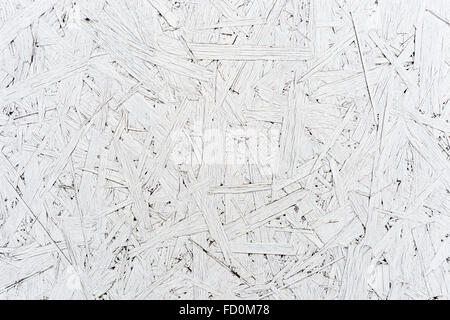 Compressed white chipboard (pressed wood) Stock Photo