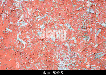 Compressed Red chipboard (pressed wood) Stock Photo