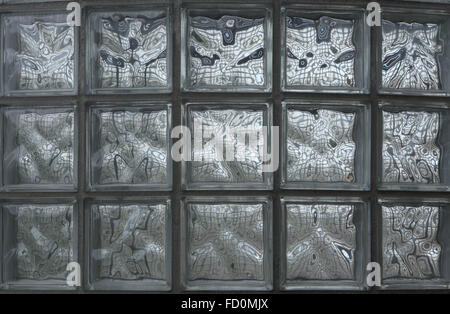 Glass blocks wall. Background texture. Stock Photo