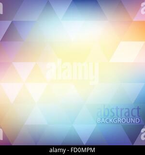 Abstract blurred colorful pattern with triangles. Vector Stock Vector