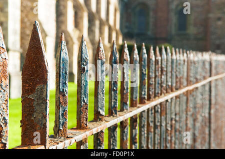 Close up view of rusted railings Stock Photo