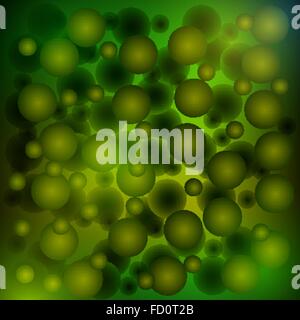 Vector abstraction. Microorganisms in water Stock Vector