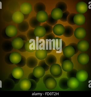 Vector abstraction. Microorganisms in water Stock Vector