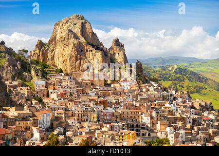 Sicily Island - Gagliano Castelferrato village, province of Enna, Italy Stock Photo