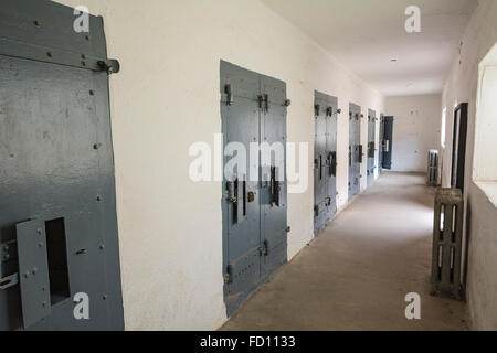 Idaho, Boise, Old Idaho Penitentiary, operated 1870-1973, 1920's solitary confinement cells Stock Photo