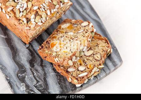 Image of freshly baked organic  home made bread. Stock Photo