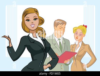 Business people. Vector illustration Stock Vector