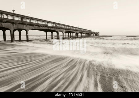 Boscombe Pier and Beach Stock Photo