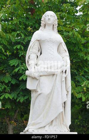 Statue of Anne d'Autriche in Paris, France Stock Photo