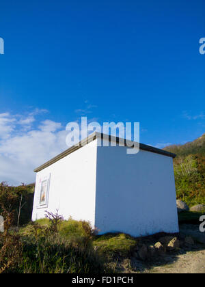 Cable Hut at the Porthcurno Telegraph Museum, Porthcurno, Cornwall, England, UK Stock Photo