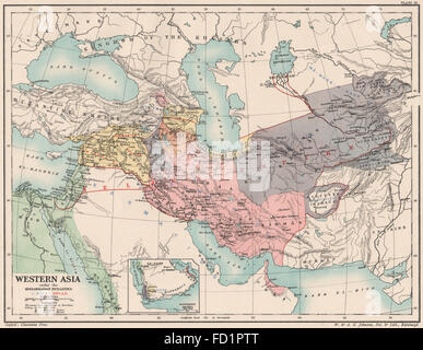 Western Asia map Stock Photo - Alamy