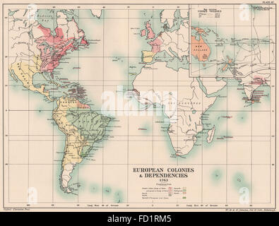 Map Europe 1763 Stock Photo - Alamy