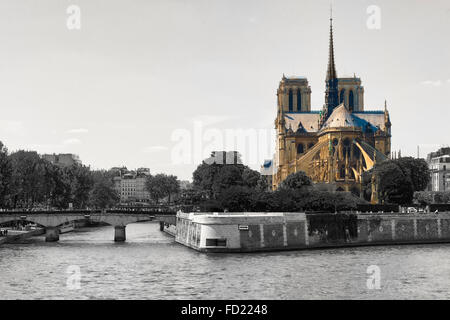Notre-Dame Church, Paris, France, Unesco World Heritage Site, Stock Photo