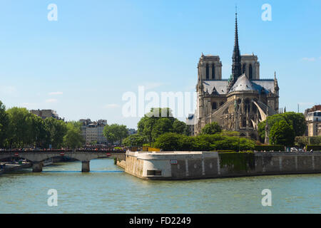 Notre-Dame Church, Paris, France, Unesco World Heritage Site, Stock Photo