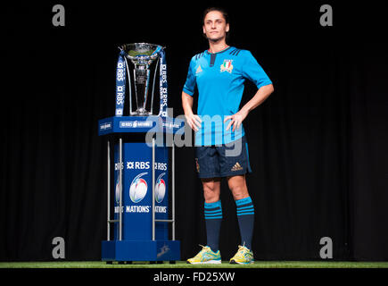 Hurlingham Club, London, UK. 27th January, 2016. Italy womens captain Sara Barattin. The RBS 6 Nations rugby tournament is launched to the press in the west London club, with team captains presented to the assembled media. Credit:  sportsimages/Alamy Live News Stock Photo