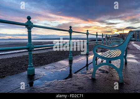 Sunrise at Portobello Beach Edinburgh Stock Photo