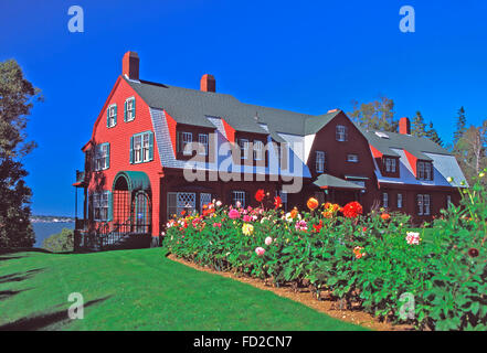 The summer cottage of Franklin Delano Roosevelt,Campobello Island,New Brunswick Stock Photo