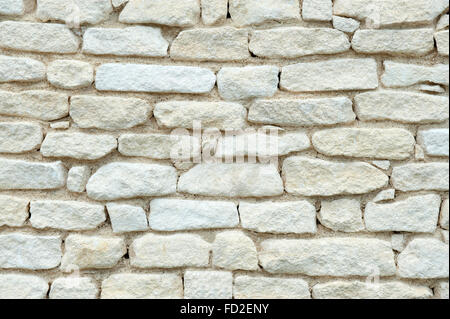 White stone wall, good to use as background Stock Photo