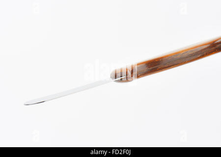 Table knife with rounded point used to serve and spread butter Stock Photo