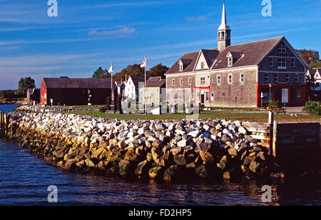 Muir-Cox Shipbuilding Interpretive Center on historic Dock Street,Shelburne,Nova Scotia Stock Photo