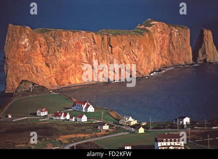 Perce Rock,Gaspe Peninsula,Quebec Stock Photo