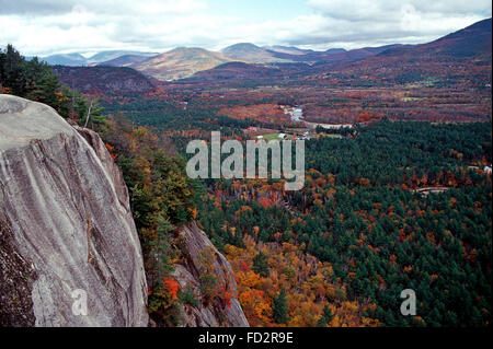 View from the top of Cathedral Ledge,Echo Lakes State Park,New Hampshire Stock Photo