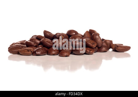 Coffee beans isolated on a white background Stock Photo