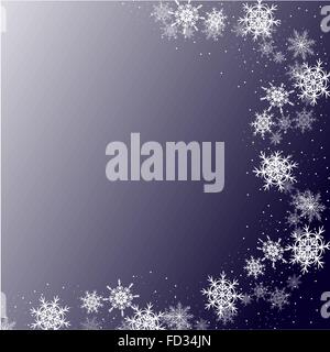 Winter background with snowflakes. Stock Vector