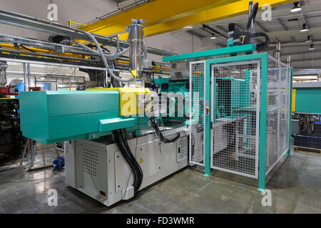 Plastic Injection Moulding Machine Stock Photo