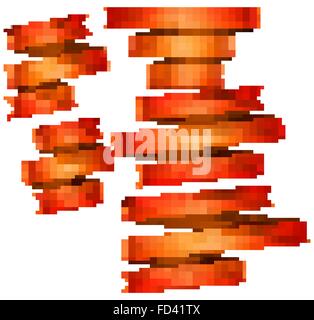 Color ribbons set. EPS 10 Stock Vector