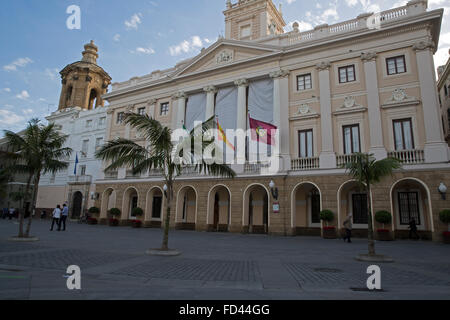 Town Hall in Cadiz Spain Stock Photo