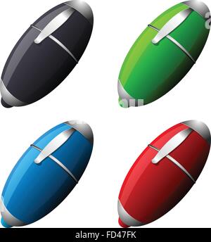 Colored pens Stock Vector