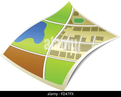 paper map guide icon Stock Vector Image & Art - Alamy