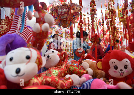 Spring Festival decorations are on hot sale in Wuhan City, central ...