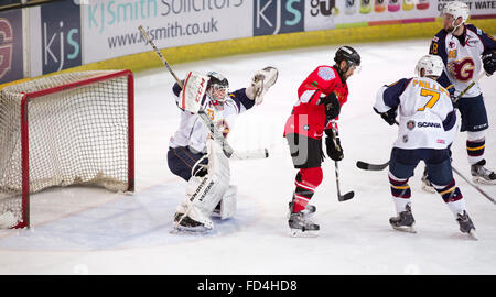 Guildford, Surrey, UK. 27th January, 2016. English Premier Ice Hockey