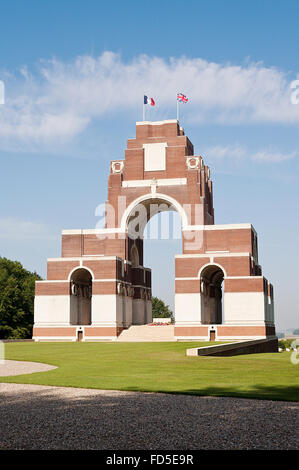 The Thiepval Memorial to the missing from the Battle of the Somme, during World War One, Northern France. Stock Photo