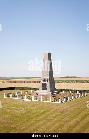 1st Australian Division Memorial, Pozires, northern France commemorates the officers and men who fought in ww1 Stock Photo