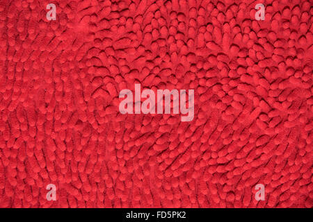 Red cloth mat in the room and office. Stock Photo