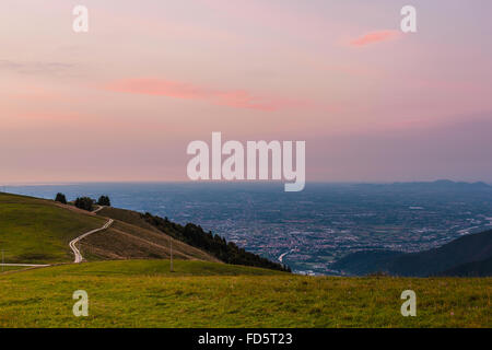 Italy Veneto Col Fenilon  Mount Grappa  Dawn Stock Photo