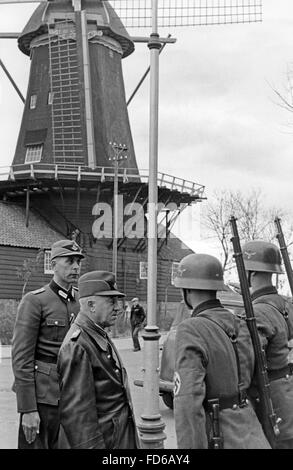Konstantin Hierl is visiting a Frisian Labour Service Camp 1942 Stock Photo