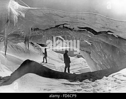 Tasman Glacier in New Zealand, 1927 Stock Photo