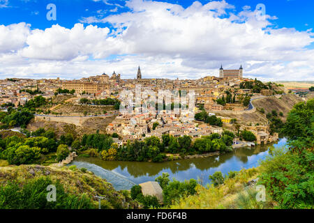 Toledo, Spain old town skyline.