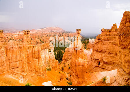 Summer rain in Bryce Canyon National Park, Utah USA Stock Photo