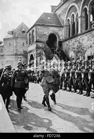 Erwin Rommel and Adolf Hitler in Goslar, 1934 Stock Photo