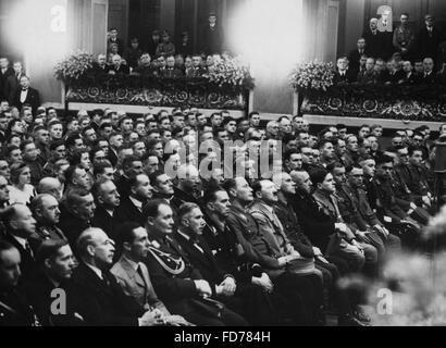 Promulgation of the new constitution of the German Student Union at the Berlin Philharmonie,1934 Stock Photo