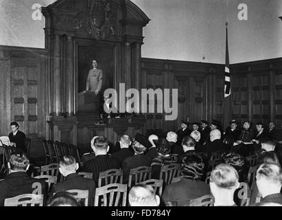 Celebration of the 'Foundation of the Reich' at the Berlin School of Economics, 1942 Stock Photo