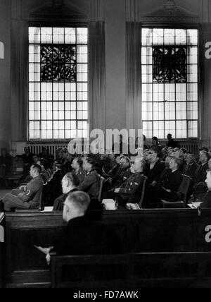 Visitors during a trial in the People's Court in Berlin, 1943 Stock Photo